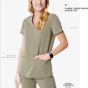 Heather olive figs scrubs set 🫒